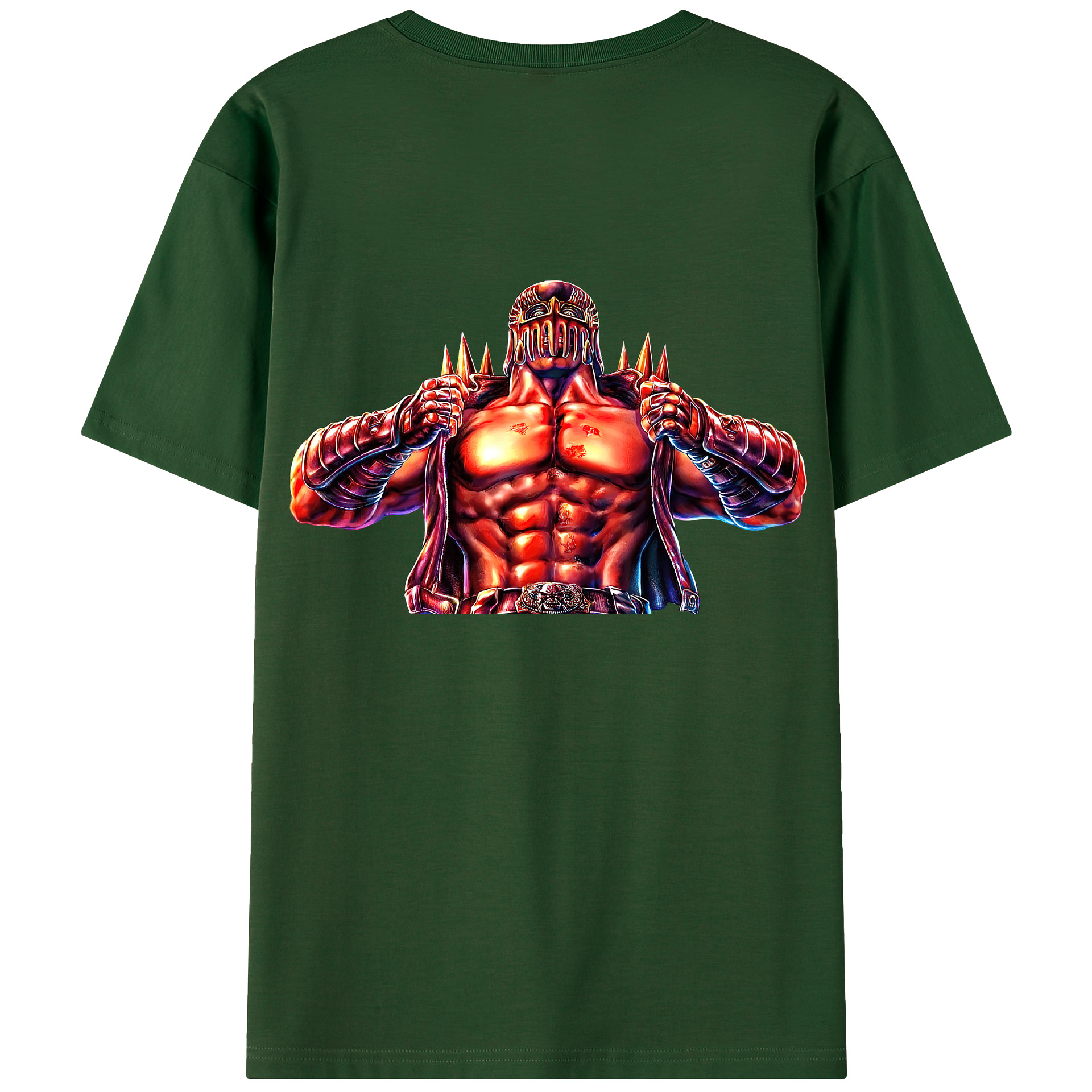 （画像用） 北斗の拳 Fist of the North Star 綿100％半袖Tシャツ（背面プリント）